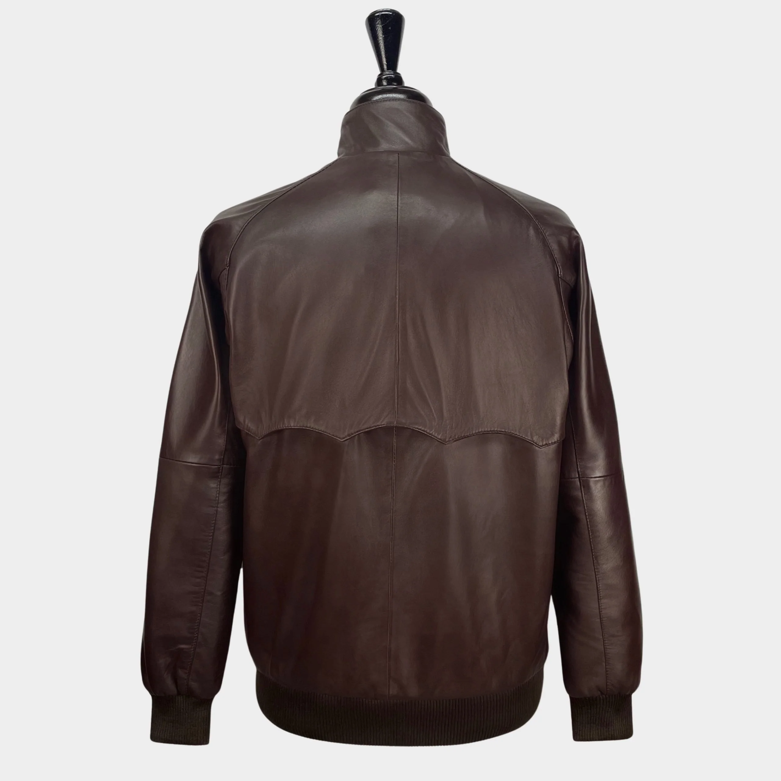 Real Hoxton Brown Leather Harrington - Image 5
